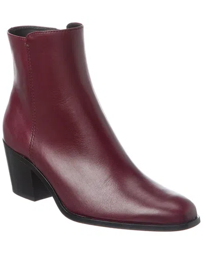 Tod's Leather Bootie In Red