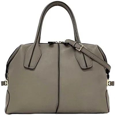 Pre-owned Tod's Leather Boston Bag Handbag Shoulder Bag () In Multi