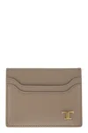 Tod's Leather Card Holder With Logo