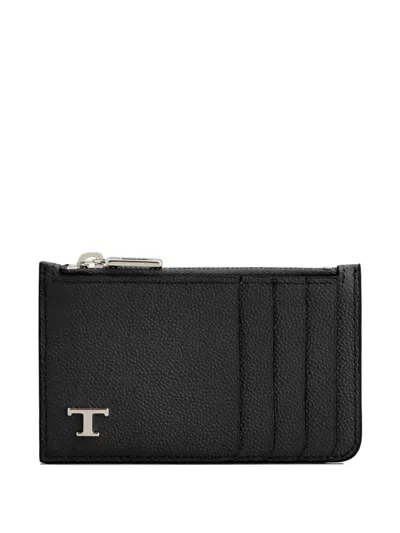Tod's Leather Card Holder With Zip
