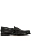 Tod's Black Leather Loafers For Men