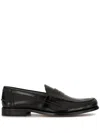 Tod's Black Leather Loafers For Men In Black