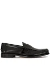 Tod's Black Leather Loafers For Men In Black