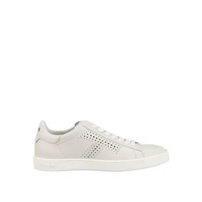 Tod's Leather Court Style Sneakers In White