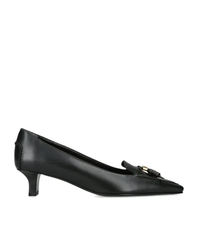 Tod's Leather Cuoio Pumps 10 In Black