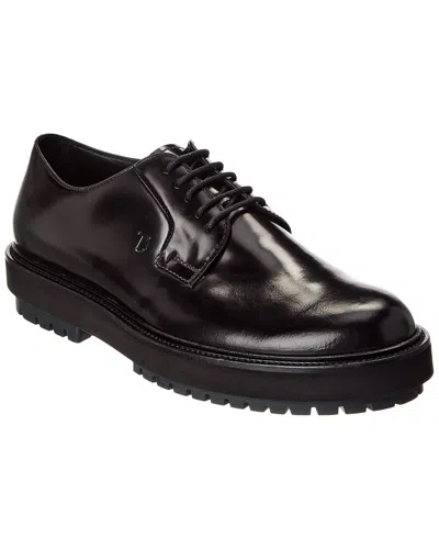 Tod's Leather Derby In Black