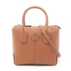 Tod's Leather Di Handbag Brown In Brown