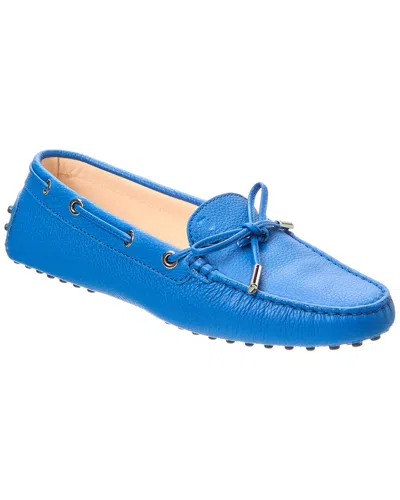 Tod's Tods Leather Driver Loafer In Blue