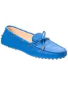 Tod's Woman Loafers Bright Blue Size 5.5 Soft Leather