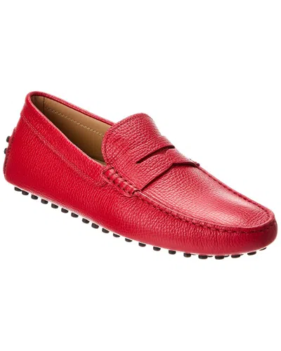 Tod's Tods Leather Driver In Red