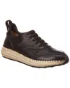 Tod's Leather Espadrille Sneaker In Black