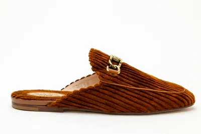 Tod's Leather Flat Mules In Brown