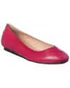 Tod's Leather Flat In Red