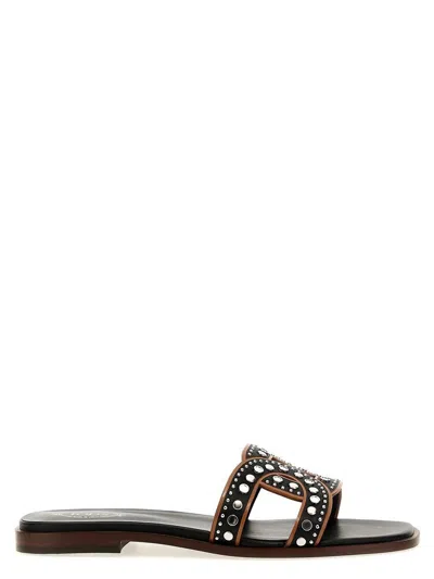 Tod's Leather Flat Sandals