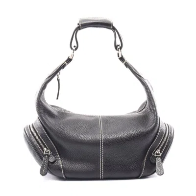 Tod's Leather Gommini Shoulder Bag Black