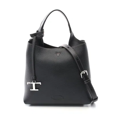 Tod's Leather Handbag Black