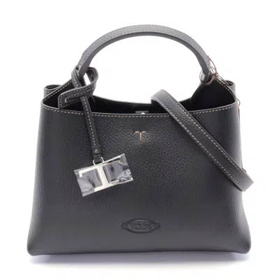 Tod's Leather Handbag Black