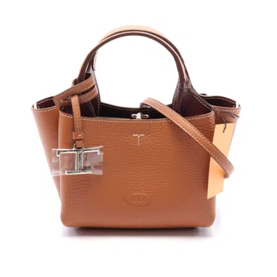 Tod's Leather Handbag Brown