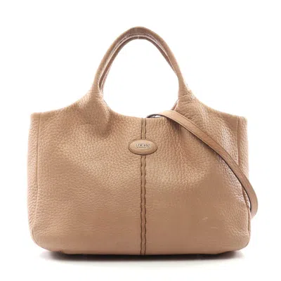 Tod's Leather Handbag Brown