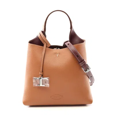 Tod's Leather Handbag Brown