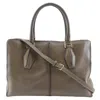 Tod's Leather Handbag Brown 2way In Brown