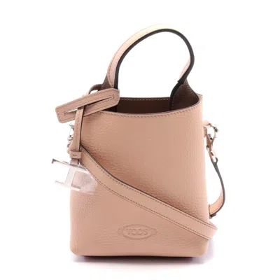Tod's Leather Handbag Pink