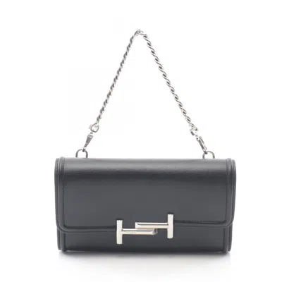 Pre-owned Tod's Leather Handbag () In Black