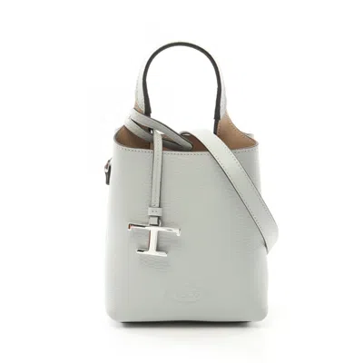Pre-owned Tod's Leather Handbag () In Blue