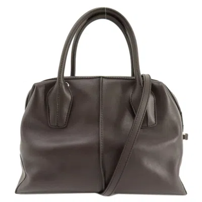 Pre-owned Tod's Leather Handbag () In Brown