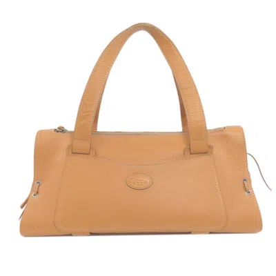 Pre-owned Tod's Leather Handbag () In Brown