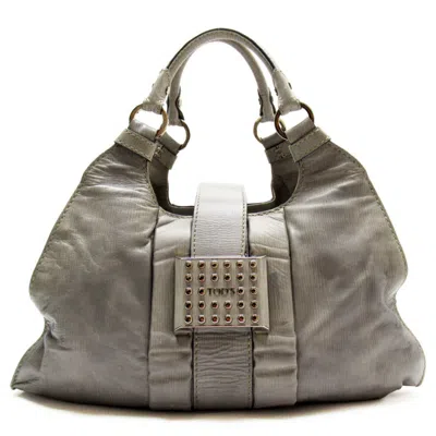 Pre-owned Tod's Leather Handbag () In Grey