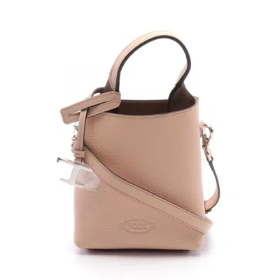 Pre-owned Tod's Leather Handbag () In Pink
