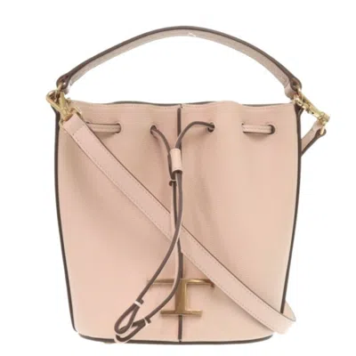 Pre-owned Tod's Leather Handbag () In Pink