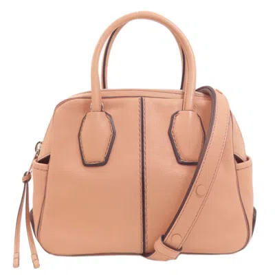 Pre-owned Tod's Leather Handbag () In Pink