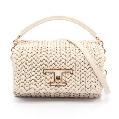 Pre-owned Tod's Leather Handbag () In Sand