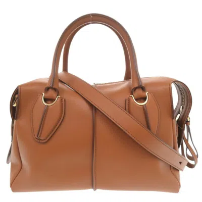Pre-owned Tod's Leather Handbag Shoulder Bag () In Brown