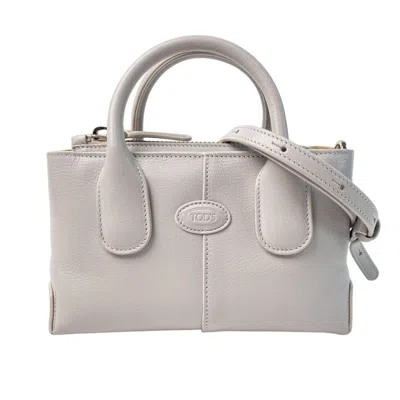 Pre-owned Tod's Leather Handbag Shoulder Bag () In Gray