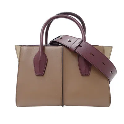 Pre-owned Tod's Leather Handbag Shoulder Bag () In Multi