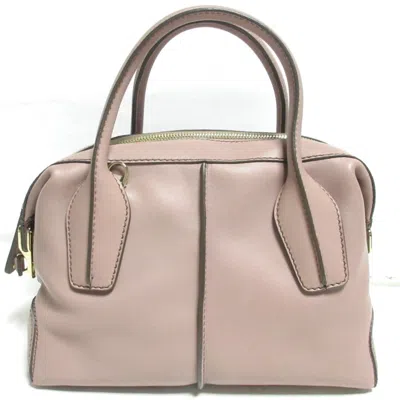 Pre-owned Tod's Leather Handbag Shoulder Bag () In Pink