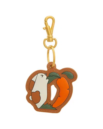 Tod's Leather Keychain In Brown