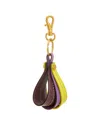 Tod's Leather Keychain In Purple