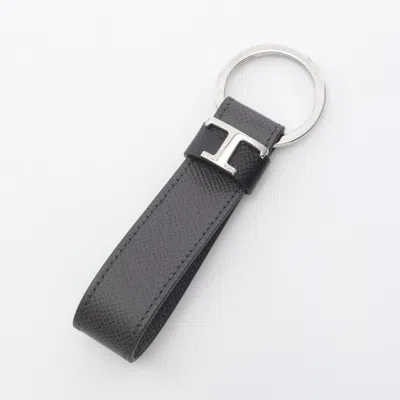 Pre-owned Tod's Leather Keyring () In Black