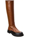 Tod's Leather Knee-high Boot In Brown