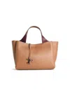 Tod's T Timeless Mini Leather Tote In Brown