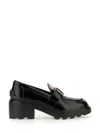 Tod's Leather Loafer In Black