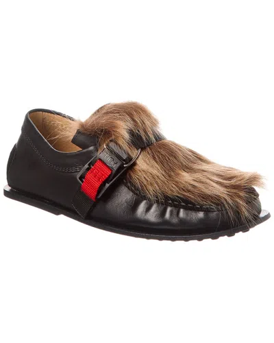 Tod's Leather Loafer In Black