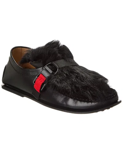Tod's Leather Loafer In Black