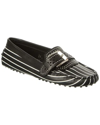 Tod's Leather Loafer In Black