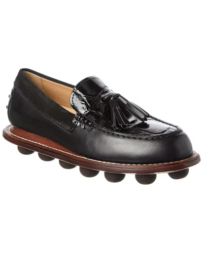 Tod's Leather Loafer In Black