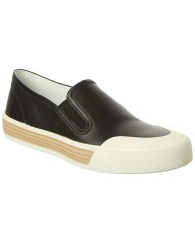 Tod's Leather Loafer In Black